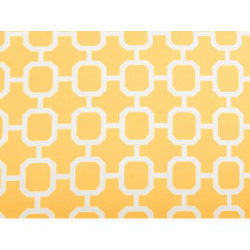 Conjunto de 2 almofadas de jardim ASTAKOS Padrão geométrico 40 x 40 cm Amarelo