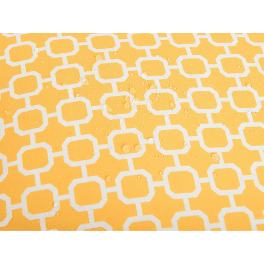 Conjunto de 2 almofadas de jardim ASTAKOS Padrão geométrico 40 x 40 cm Amarelo