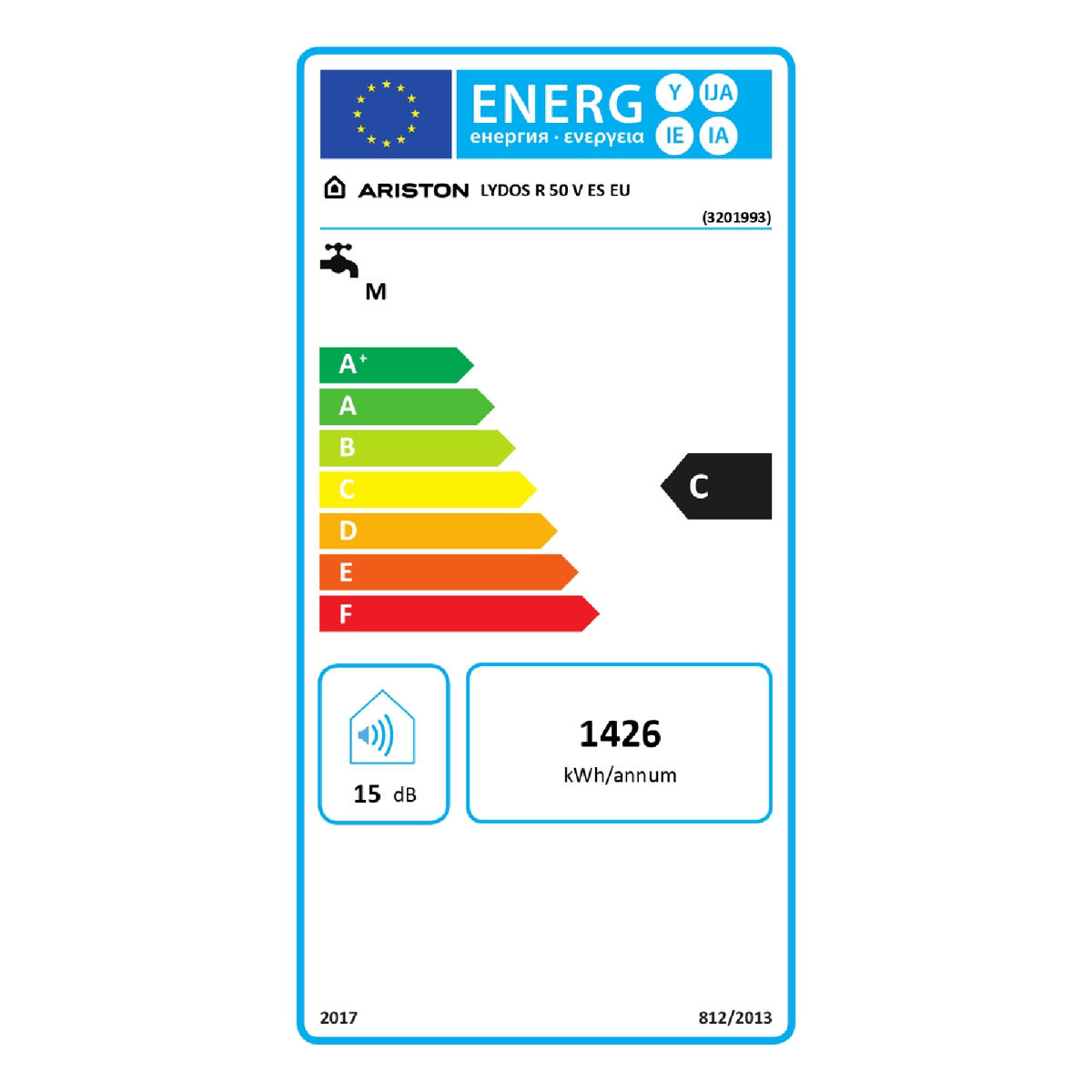 Termo eléctrico, Ariston, Lydos R 50 litros + Filtro Antical