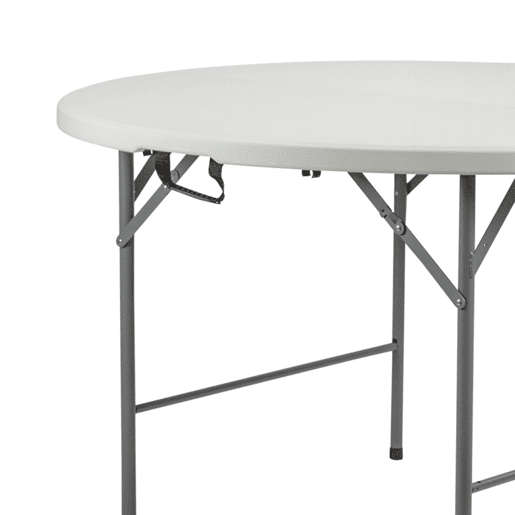 Pack de 3 mesas redondas dobráveis u200Bu200Bportáteis de Ø150 cm da Thinia Home, a solução perfeita para suas atividades internas e externas.