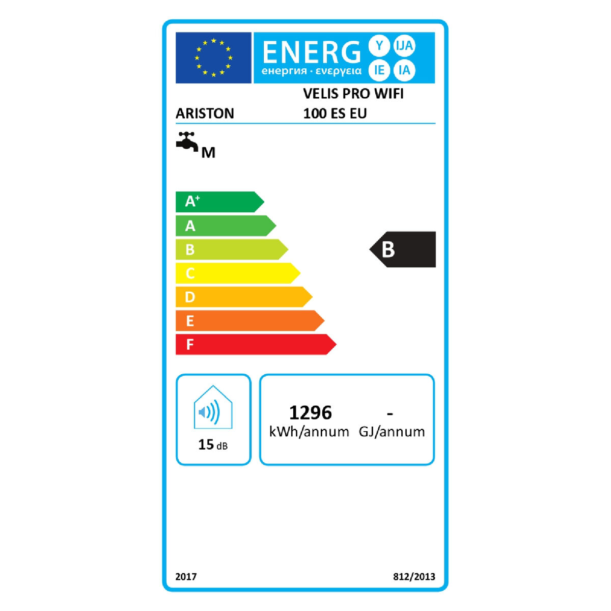 Termo eléctrico inteligente, Ariston, Velis Pro Wifi 100L