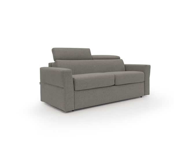 Avalon sofá cama con colchón de 18 cm de altura en tejido impermeable 180 cm (120x197 cm) taupe