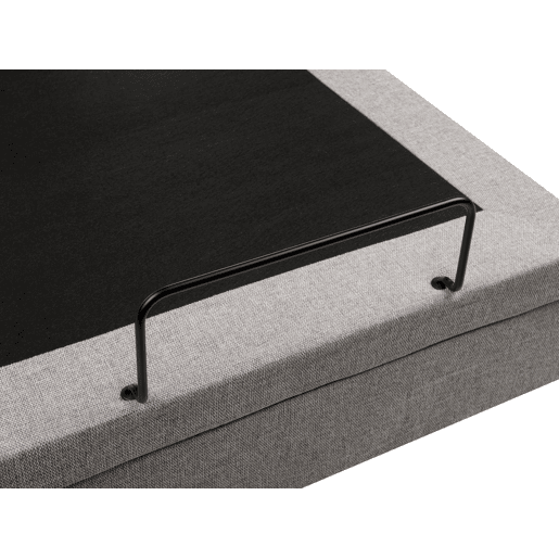 Cama ajustável Tecido DUKE 90 x 200 cm Cinzento claro