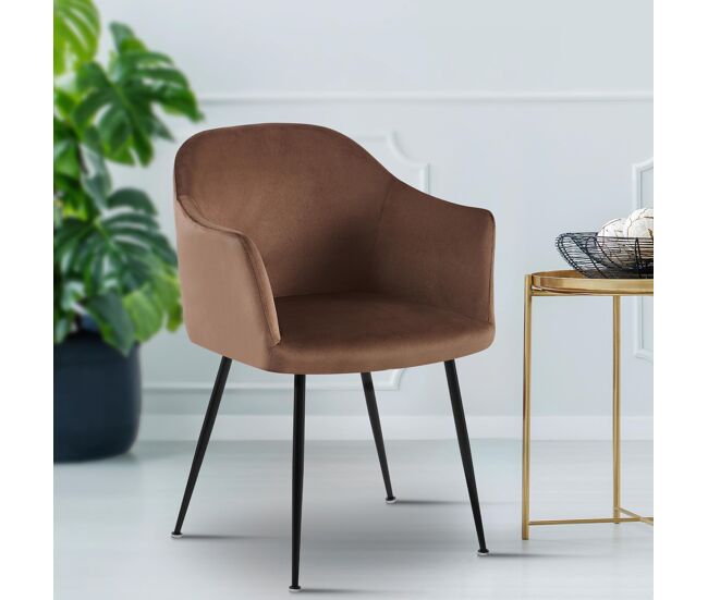 Silla de comedor - Jaysie - Terciopelo