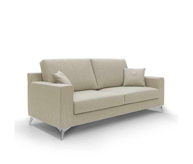 Michael canapé de tela impermeable y antimanchas 186 cm beige