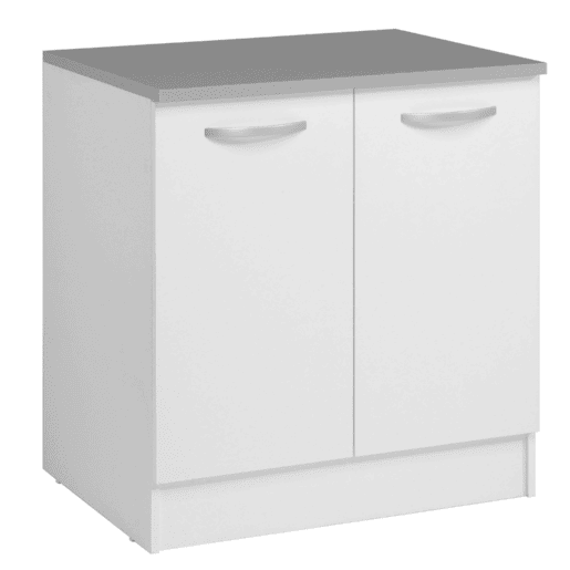 Módulo de Cozinha Inferior EKO 2 portas Branco Fosco 80x60 cm