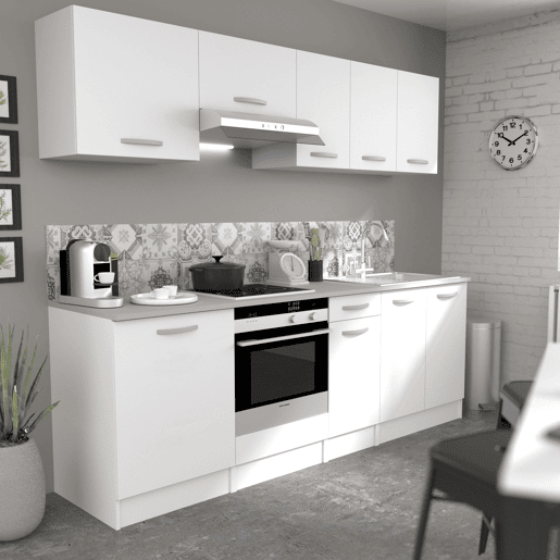Módulo de Cozinha Inferior EKO 2 portas Branco Fosco 80x60 cm
