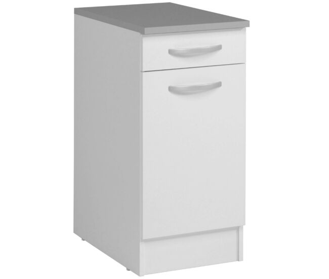 Módulo bajo Cocina EKO Blanco puerta y cajón 40x60cm