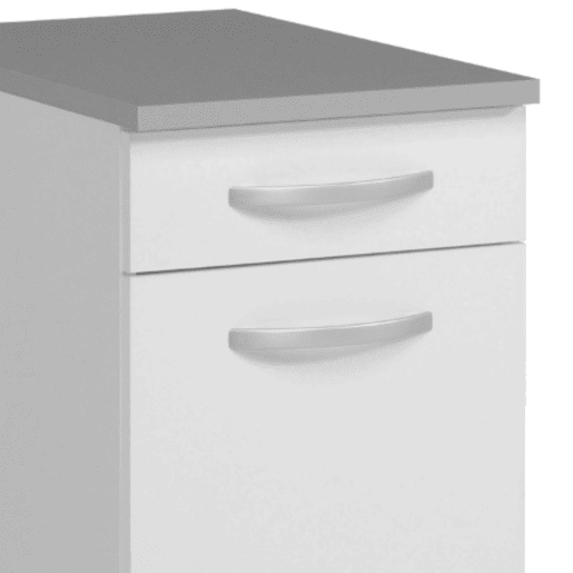 Módulo Base de Cozinha EKO Branco com Porta e Gaveta 40x60cm