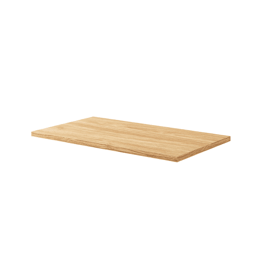 Móvel lavatório simples 90 cm Mallory Bege e madeira