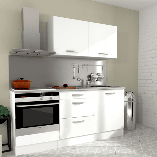 Módulo de Cozinha Inferior EKO 3 gavetas Branco Fosco 60x60 cm