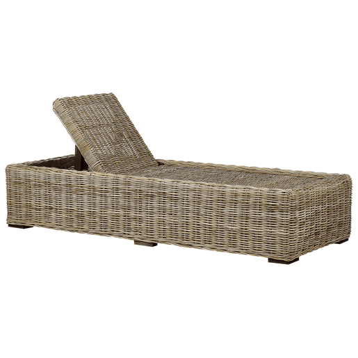 Espreguiçadeira com almofada PALESE Rattan Natural