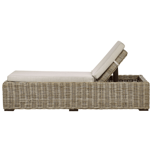 Espreguiçadeira com almofada PALESE Rattan Natural