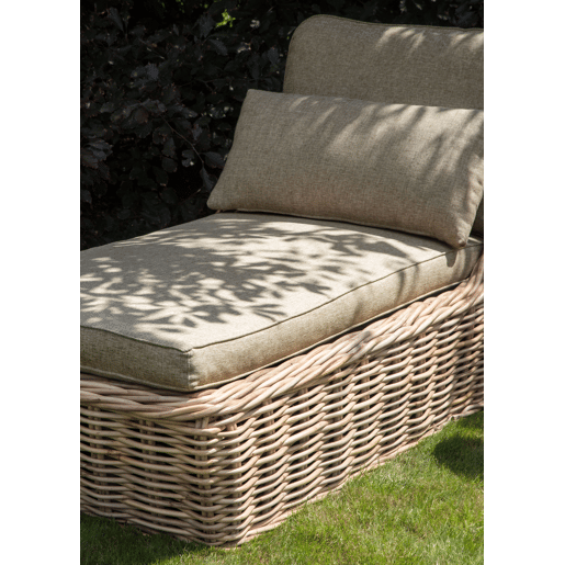 Espreguiçadeira com almofada BELSITO Rattan Natural