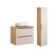 Conjunto mueble lavabo individual y columna Mallory 70 Conjunto mueble lavabo individual y columna Mallory 70 Madera