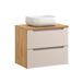 Conjunto mueble lavabo individual y columna Mallory 70 Conjunto mueble lavabo individual y columna Mallory 70 Madera