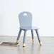 Silla Infantil Dormitorio Douceur Patas Silla Infantil Dormitorio Douceur Patas Gris/ Madera