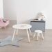 Conjunto Infantil Dormitorio Mesa y Taburete Conjunto Infantil Dormitorio Mesa y Taburete Blanco/ Madera
