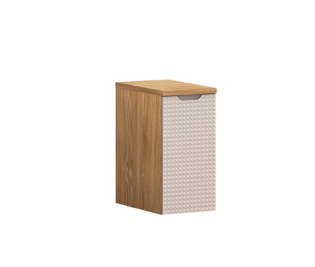 Media columna 1 puerta 30cm mallory beige y madera