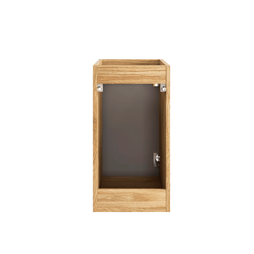 Meia-coluna 1 porta 30 cm Mallory Bege e madeira