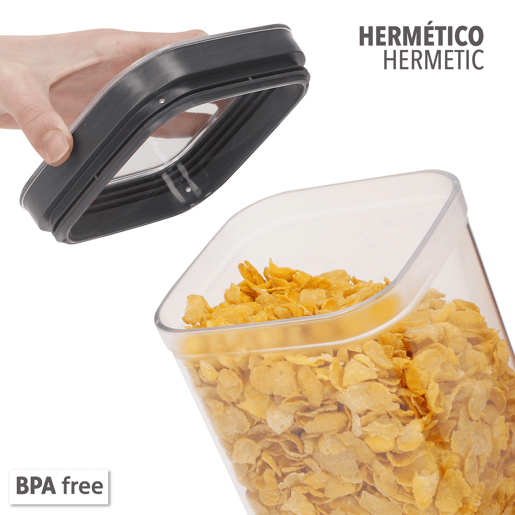 Curver Pack 6 frascos de plástico herméticos multiusos (1,3L)