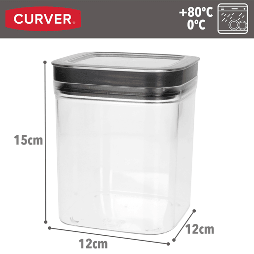 Curver Pack 6 frascos de plástico herméticos multiusos (1,3L)