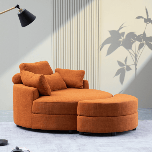 Cadeirão YHL Voyura Q-MYD-2306-DARKBROWN Estilo Moderno - Castanho Escur