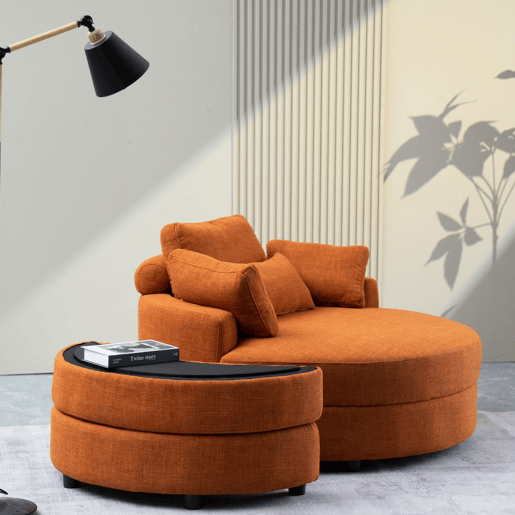 Cadeirão YHL Voyura Q-MYD-2306-DARKBROWN Estilo Moderno - Castanho Escur