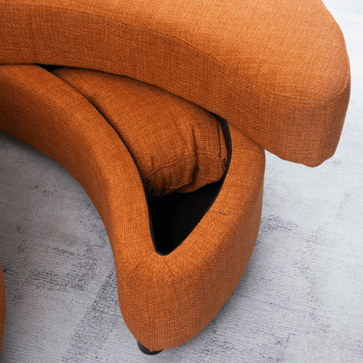 Cadeirão YHL Voyura Q-MYD-2306-DARKBROWN Estilo Moderno - Castanho Escur