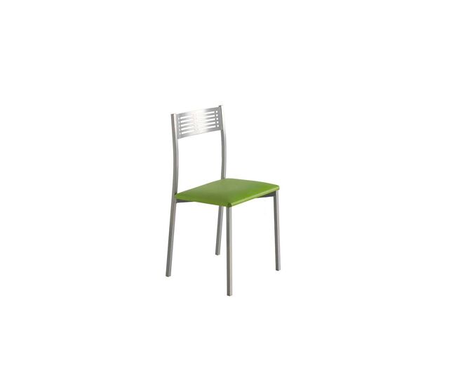 Pack de 4 sillas laura en polipiel verde, 41 x 47 x 86 cm (largo x ancho x alto)