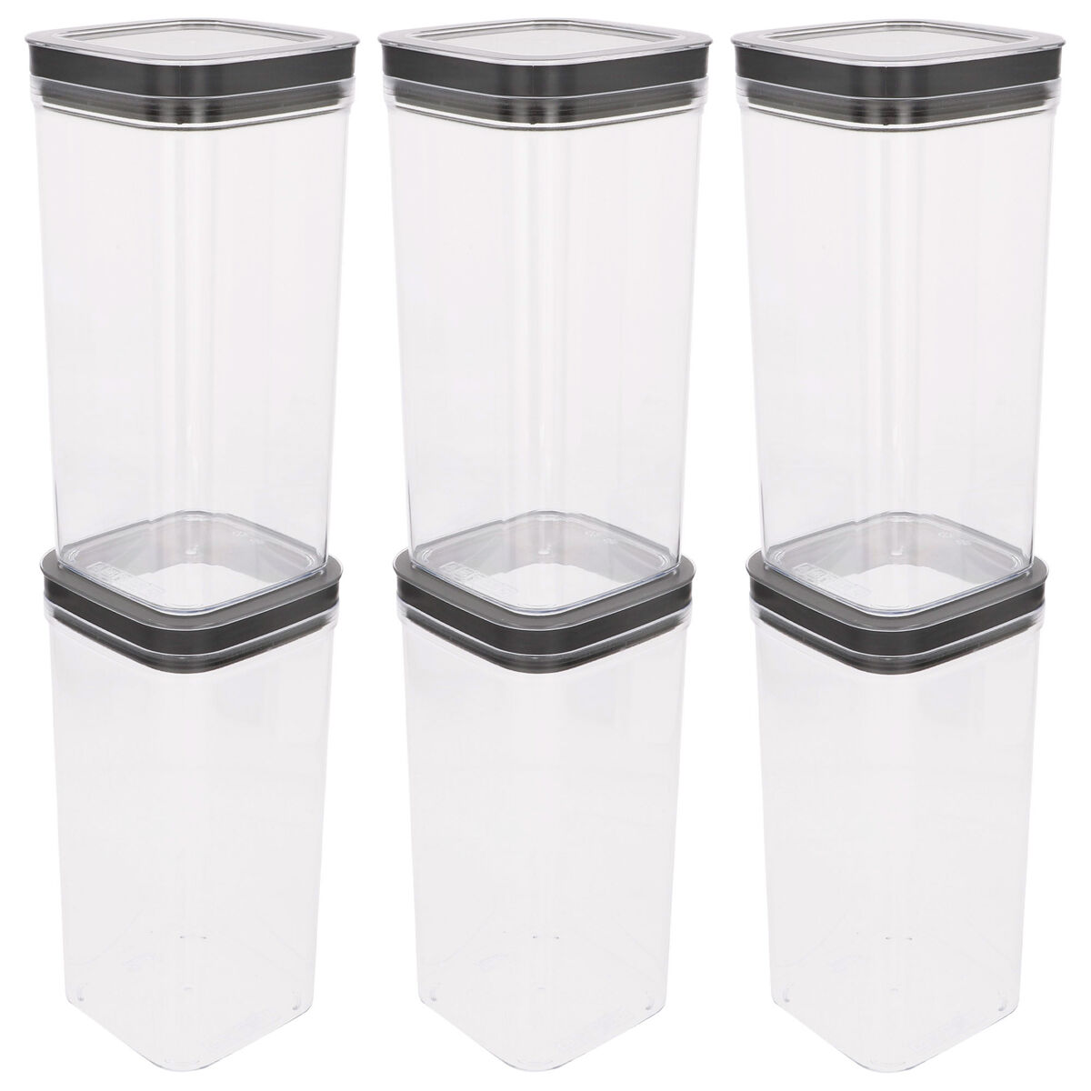 Curver Pack 6 botes plástico herméticos multiusos