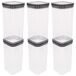 Curver Pack 6 botes plástico herméticos multiusos Curver Pack 6 botes plástico herméticos multiusos Transparente