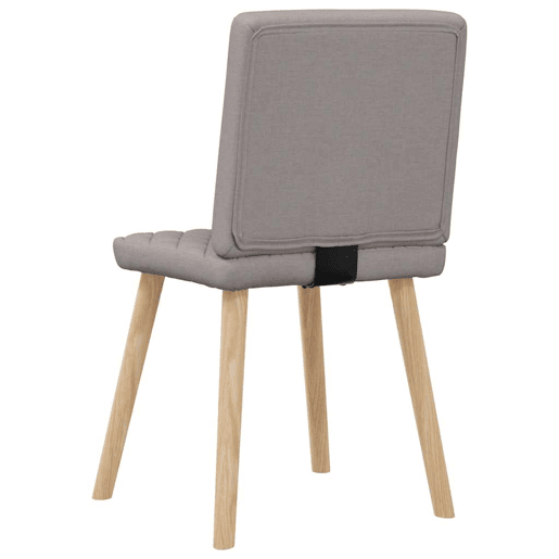vidaXL Cadeiras de jantar 4 pcs tecido cinzento-acastanhado vidaXL Cadeiras de jantar 4 pcs tecido cinzento-acastanhado