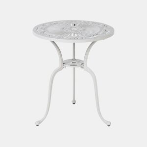 Mesa bistrô DASCIO 61 cm 61 cm Metal Branco creme