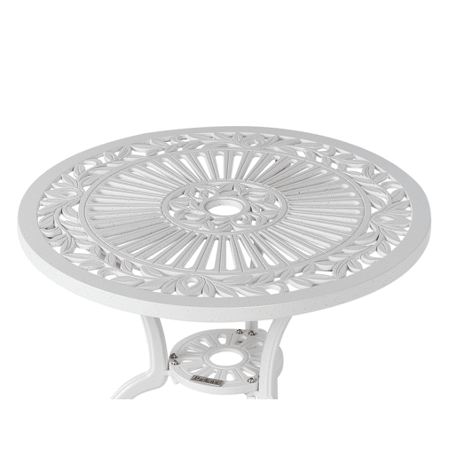 Mesa bistrô DASCIO 61 cm 61 cm Metal Branco creme