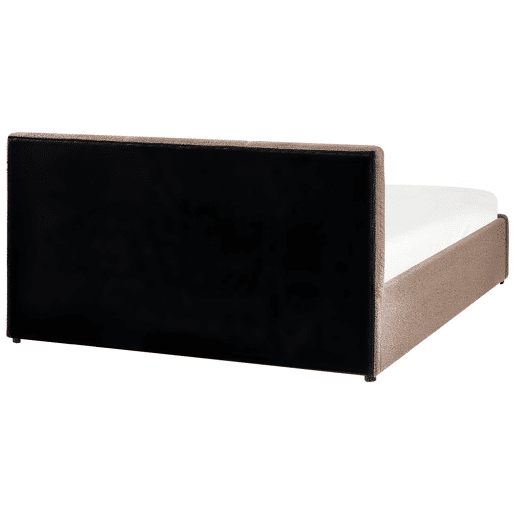 Cama baú Bouclé BOUSSE 140 x 200 cm Taupe