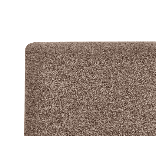 Cama baú Bouclé BOUSSE 140 x 200 cm Taupe