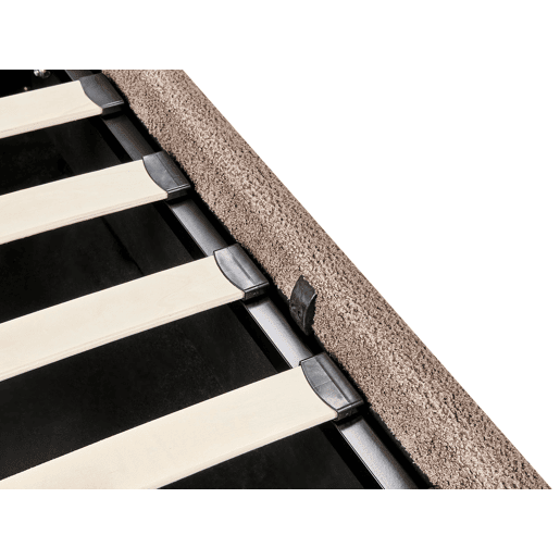 Cama baú Bouclé BOUSSE 140 x 200 cm Taupe