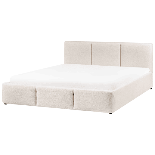 Beliani Cama baú Bouclé BOUSSE Beliani Cama baú Bouclé BOUSSE