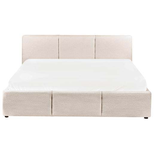 Beliani Cama baú Bouclé BOUSSE Beliani Cama baú Bouclé BOUSSE