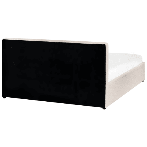 Cama baú Bouclé BOUSSE 140 x 200 cm Branco creme