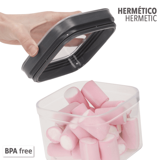 Curver Pack 6 frascos de plástico herméticos multiusos (0,8L)