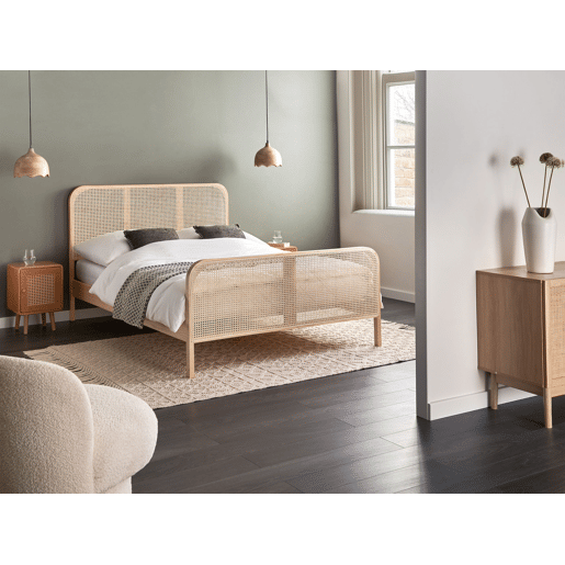 Cama Pinho GONFARON 140 x 200 cm Castanho claro