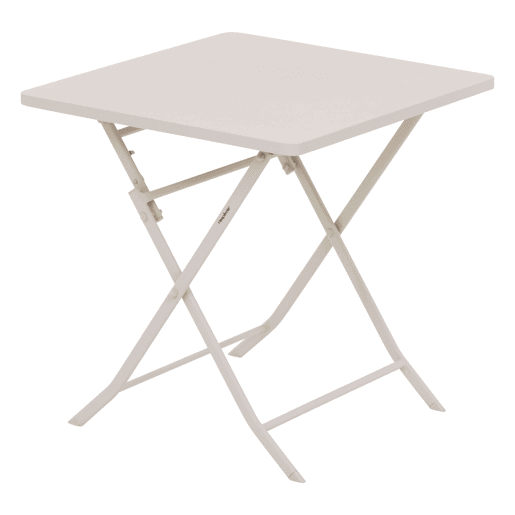 Pacote de móveis para área externa Mesa quadrada com 2 cadeiras dobráveis Greensboro Garden Clay Color
