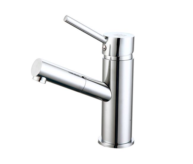 Grifo para lavabo loira de baño latón con set de fijación color cromado