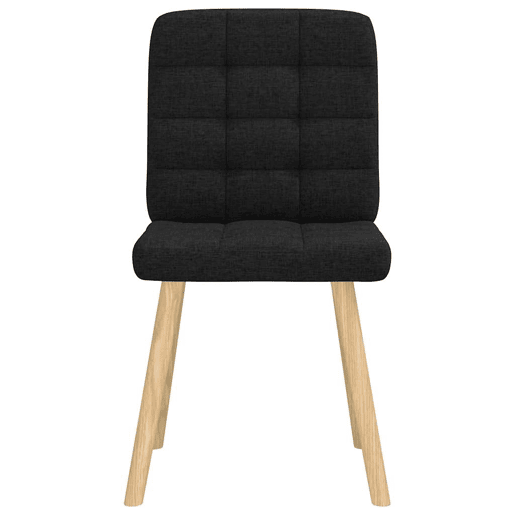 vidaXL Cadeiras de jantar 4 pcs tecido preto vidaXL Cadeiras de jantar 4 pcs tecido preto