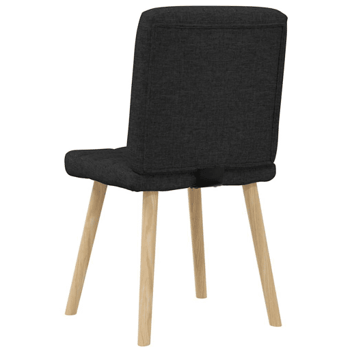 vidaXL Cadeiras de jantar 4 pcs tecido preto vidaXL Cadeiras de jantar 4 pcs tecido preto