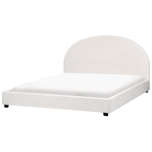 Cama Tecido VAUCLUSE 180 x 200 cm Branco creme