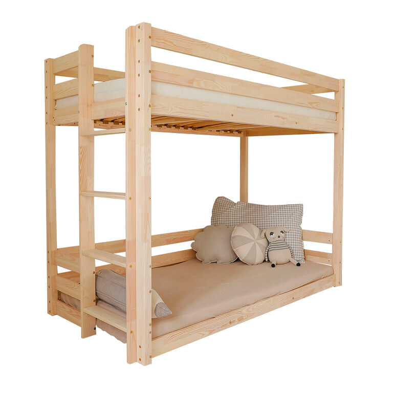 Cama litera a ras de suelo somieres incluidos Anaëlle 213x99