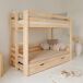 Cama litera con somier y cajón Anaëlle 213x99 Cama litera con somier y cajón Anaëlle 213x99 Natural